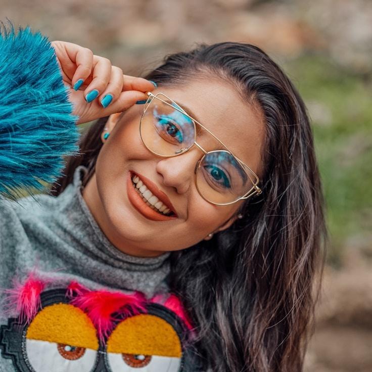 Portrait of Lina Rossi, group coordinator and fusion cooking enthusiast